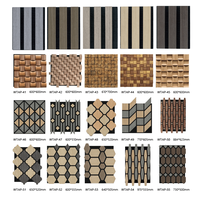 Panneaux acoustiques en bois à lattes insonorisés pour les espaces de studio d'enregistrement de cinéma maison, les bureaux, les revêtements muraux intérieurs, avec dos en feutre PET