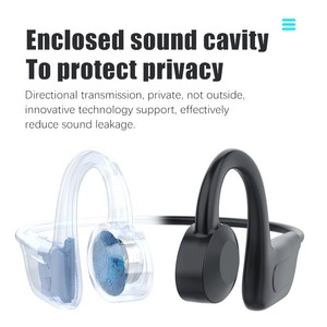 Custom Ipx7 Sport Run Swim Blue Tooth Bone Conducción con micrófono Intercom Speaker Auriculares inalámbricos - Product Image 3
