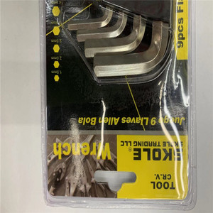 איכות פרימיום 9-קטע כרום ונדיום פלדה משושה אלן משושה מפתח עם קיבולת מומנט גבוהה - Product Image 3