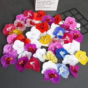 <strong>Film</strong> Processed Moth Orchid Flower Head 8cm Single Bloom Plastic Material for Wedding Hotel Home Photography Decoration - Product Image 2