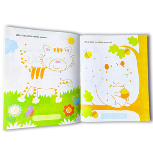 Livre d'autocollants éducatifs unisexe pour enfants Apprentissage précoce En71 Jouets en papier certifiés avec animaux <span class=keywords><strong>Dinosaures</strong></span> Scènes océaniques - Product Image 5