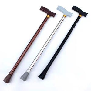 Canne de marche unique en alliage d'aluminium, hauteur réglable, antidérapante, aide pour personnes âgées - Product Image 1