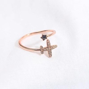 Anello Aperto Personalizzato in Zirconia di Alta Qualità, Gioielli Femminili alla Moda - Product Image 4