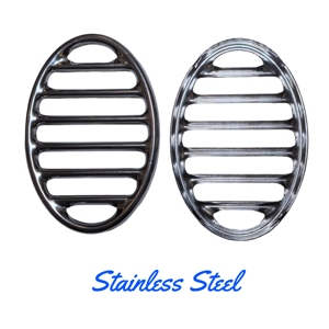 Grilles de pare-chocs en acier inoxydable compatibles avec VW Beetle 1952-1967, type 1 classique, garniture de pare-chocs avant - Product Image 4