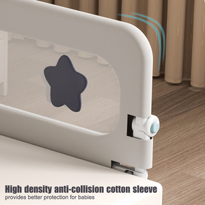 Bedrail Có Thể Điều Chỉnh Chống-Rơi Bảo Vệ Giường Hàng Rào Dọc Nâng Trẻ Em An Toàn Bên Bảo Vệ Giường Đường Ray Cho Bé - Product Image 5