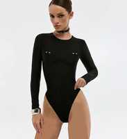 Nouveautés STOCK 3 couleurs Maillot de bain une pièce sexy à manches longues pour femme Tenue de plage