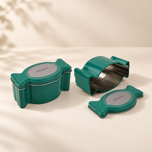 Boîte en métal de qualité alimentaire en forme de bonbon personnalisée, conteneur d'emballage pour bonbons, chocolat, biscuits, cadeaux - Product Image 1