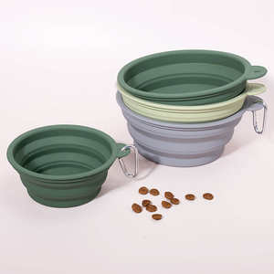 Top Fábrica Personalizado Dobrável <span class=keywords><strong>Silicone</strong></span> Dog Bowls Comida Água Tigela Dobrável <span class=keywords><strong>Pet</strong></span> - Product Image 4