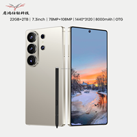 22G+2TB S26 Ultra 2026 Dernier Téléphone 7.3 POUCES Smartphone Écran 144Hz MTK Snapdragon8gen4 10 cœurs Téléphone GSM Global Telfonos