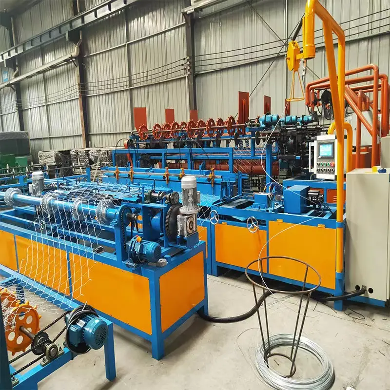Fully automatic single double wire chain link fence machine china