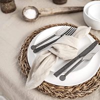 Serviettes en lin classiques faites à la main, durables, style ferme, 100% lin, personnalisables, torchons et serviettes de cocktail