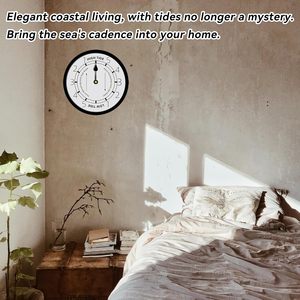 Horloges murales modernes en plastique rondes simples de 12 pouces <span class=keywords><strong>Horloge</strong></span> de marée cadeau avec logo personnalisé - Product Image 5