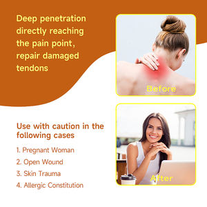 Alívio da Coluna Lombar Dor no Ombro e Pescoço Fadiga Massagem Creme Medicina Tibetana Alívio da Dor Muscular e Óssea Pomada - Product Image 5