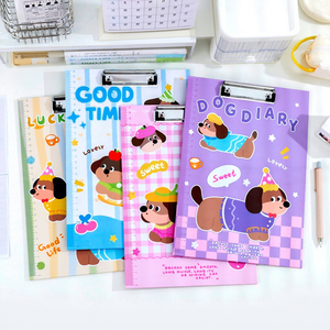 2026 Cute Animal Dog Pattern School A4 Paper Clip Board Plastic Office <b>File</b> <b>Folder</b> for Girls - Product Image 1
