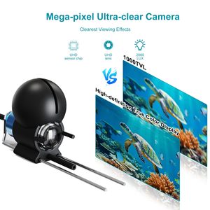 Caméra de pêche <span class=keywords><strong>sous</strong></span>-<span class=keywords><strong>marine</strong></span> 4,3 pouces avec moniteur, câble de 20 m, vision nocturne pour la pêche sur glace, aquaculture, étanche IP68 - Product Image 2