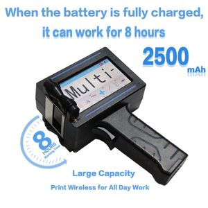 Mini impresora de inyección de tinta portátil 2025, superventas, unidad de mano de bolsillo con barra de fecha y código QR para codificación de bolsas de plástico - Product Image 5