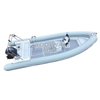 Bateau semi-rigide gonflable (RIB) de 800 cm, robuste, pour les missions de sauvetage SAR, coque en aluminium de qualité marine, pêche sportive, moteur hors-bord