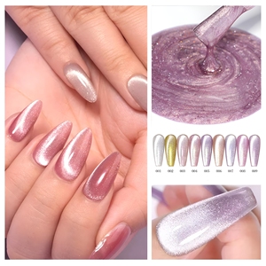 <span class=keywords><strong>Kit</strong></span> de vernis à ongles gel effet œil de chat sirène scintillant, magnétique et réfléchissant, 15ml, pour fournisseurs de produits pour ongles, échantillon gratuit - Meilleures ventes - Product Image 4
