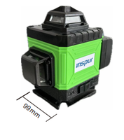 Laser de niveau 4d à lignes croisées 4d Niveaux laser à 16 lignes avec faisceau vert