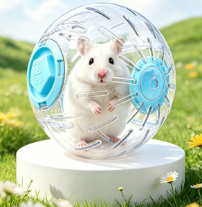 Balle d'exercice interactive pour petits rongeurs, jouet adapté aux hamsters syriens, souris, fournitures d'alimentation pour animaux de compagnie - Product Image 4