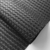 Texture de tissage 3D imperméable tricoté dos PU Faux tissu en cuir synthétique artificiel pour la fabrication de sacs sacs à main ceintures portefeuille Pad