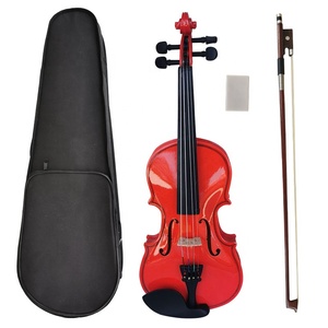 Sinomusik vente en gros pas cher prix fabriqué 4/4 3/4 1/2 1/4 1/8 tenues de violon couleur brillante pour enfants débutants Instrument de musique - Product Image 5