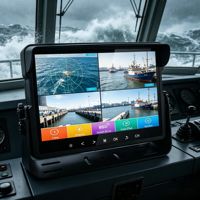 Écran industriel LCD 10 pouces, étanche, résistant aux vibrations, moniteur tactile, caméra de recul portable pour machines lourdes et véhicules routiers