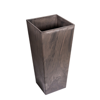 Jardinière en plastique pour arbres, conteneur de jardin carré, jardinière rectangulaire contemporaine de forme personnalisée, jardinières de sol pour plantes d'extérieur