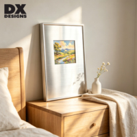 Cadre photo en alliage d'aluminium et acier inoxydable avec impression, cadre photo en métal pour table, bureau, décoration murale
