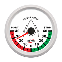 Indicateur d'angle de gouvernail marin ECMS ECP Series 85mm IP67 étanche, jauge de bateau