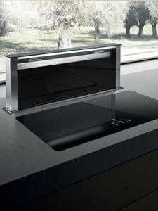 <span class=keywords><strong>Hotte</strong></span> de cuisine électrique encastrée dissimulée avec boîtier en acier inoxydable et débit d'air de 25 m³/min pour cuisine ouverte - Product Image 4