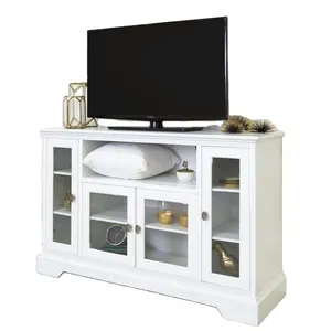 Toptan Tv dolabı Modern lüks mobilya ahşap medya konsol masa oturma odası için