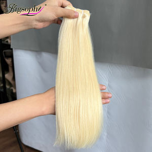 Venta al por Mayor # Paquetes de Cabello Humano Rubio 613, Paquetes de Cabello Liso con Cutícula Alineada, Cabello Vietnamita 100% Sin Procesar - Product Image 2