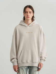 Sudadera con Capucha de Cuello Alto para Hombre, de Algodón 100%, Gruesa, de Lujo, con Bordado Personalizado, Diseño Sólido, para Otoño - Product Image 5