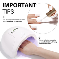 AILLSA Gel UV Couleurs Blanc Laiteux et Rose Nude Longue Durée avec Durcissement LED en 60s pour Salon Professionnel et Nail Art