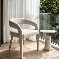 Chaise de salle à manger moderne de luxe en tissu avec éponge haute densité, personnalisable, pour restaurants et hôtels – Vente en gros usine nordique