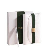 Carnet en papier Dupont, écologique, couverture souple, sangle, célébrité d'Internet, luxe léger, 100 feuilles, coffret cadeau personnalisé