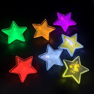 Ruiliang <b>Star</b> <b>LED</b> Flashing Badge Safety Pin Gift For Fans - Product Image 3