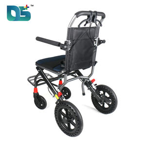 Sedile Ultra leggero comodo telaio in lega di alluminio bracciolo di sollevamento schienale pieghevole sedia a rotelle manuale - Product Image 4