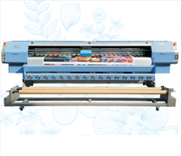 Impresora de Gran Formato de Alta Velocidad de 3.2m, Allwin Konica Minolta 512i, Impresora de Solvente de 4 Cabezales para Impresión de Pancartas Flexibles
