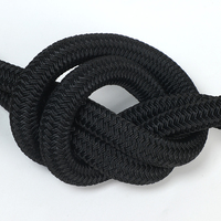 Corde en nylon tressée double multifonctionnelle, corde à linge