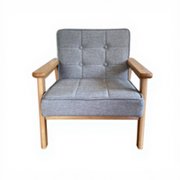 Canapé enfant en promotion – Fauteuil en bois à siège simple ou double avec dossier, mini canapé de loisirs pour la maison et la maternelle