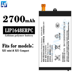 <span class=keywords><strong>Batterie</strong></span> Li-ion polymère rechargeable LIP1648ERPC pour <span class=keywords><strong>Sony</strong></span> <span class=keywords><strong>Xperia</strong></span> XZ1 mini <span class=keywords><strong>batterie</strong></span> de téléphone portable SO-02K 3.85V 2700mAh - Product Image 2
