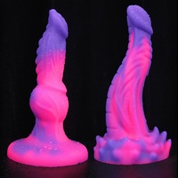 Nuevo Dildo de Silicona Dragón Mamba Serpiente 480G Realista Multicolor Impermeable con Eje Grande y Suave con Vetas para Adultos