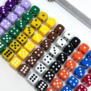 ลูกเต๋าอะคริลิก 16 มม. หลากสี รูปทรงหกเหลี่ยม ทนทานสำหรับเกมหมากรุกและเกมไพ่ - Product Image 1
