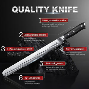 <span class=keywords><strong>Couteau</strong></span> <span class=keywords><strong>à</strong></span> <span class=keywords><strong>jambon</strong></span> espagnol en gros, couteaux <span class=keywords><strong>à</strong></span> trancher la poitrine en acier inoxydable, <span class=keywords><strong>couteau</strong></span> long <span class=keywords><strong>à</strong></span> découper la viande - Product Image 2