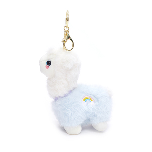 Wholesale Plush Toy Stuffed Animal Hanging Llama <b>Keyring</b> Smile Alpaca Keychain - Product Image 2