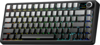 AULA F75 MAX Kablolu 2.4G Üç Modlu RGB Oyuncu Klavyesi LCD Ekranlı