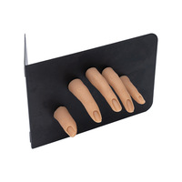 Ensemble de doigts pour la pratique de manucure, protège-doigts en Silicone, avec console pliable, support esthétique