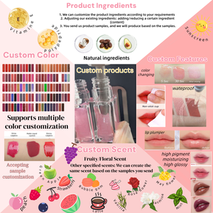 Huile à Lèvres Hydratante en Gros à Prix Abordable, Huile Repulpante Changeante de Couleur, Arôme Fruité, Vitamine E, Huile à Lèvres Fraise Végétalienne - Product Image 6